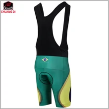 ZM Национальный флаг Бразилии Велоспорт нагрудник шорты для мужчин Открытый велосипед велосипедный спорт одежда 3D мягкий Езда нагрудник шорты брюки