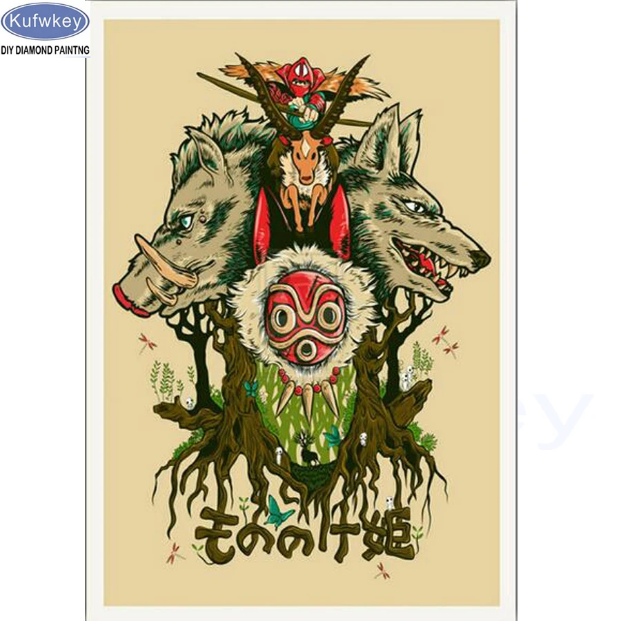 5d Diy Diamond Painting Anime Cross Stitch 3d Diamond Embroidery Kits Wolf Picture Diamond Mosaic Home Decor Wall Art Painting 5d Diy Diamond Painting Diamond Paintingdiy Diamond Painting Aliexpress