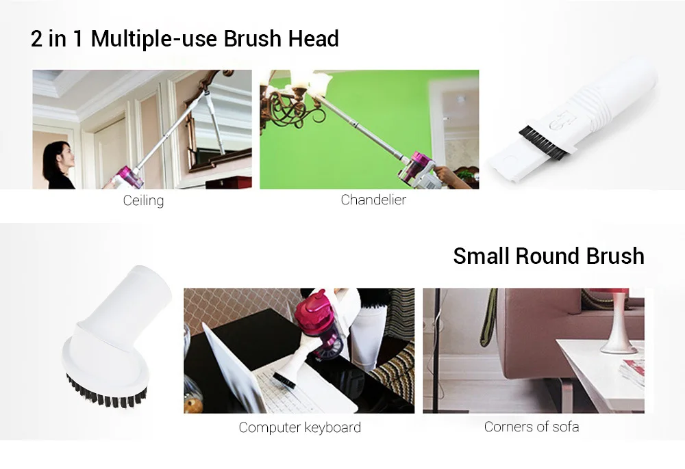 ZEK ZC1018 Cordless Rechargeable Handheld High-power Vacuum Cleaner