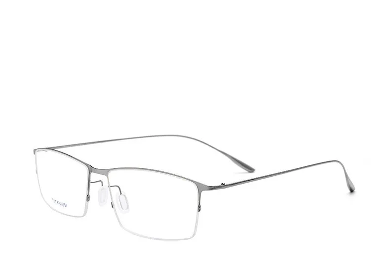 Brightzone узор полурамки квадратные очки титановая оправа простая Золотая проволока бизнес дела оптическая Близорукость Рамка