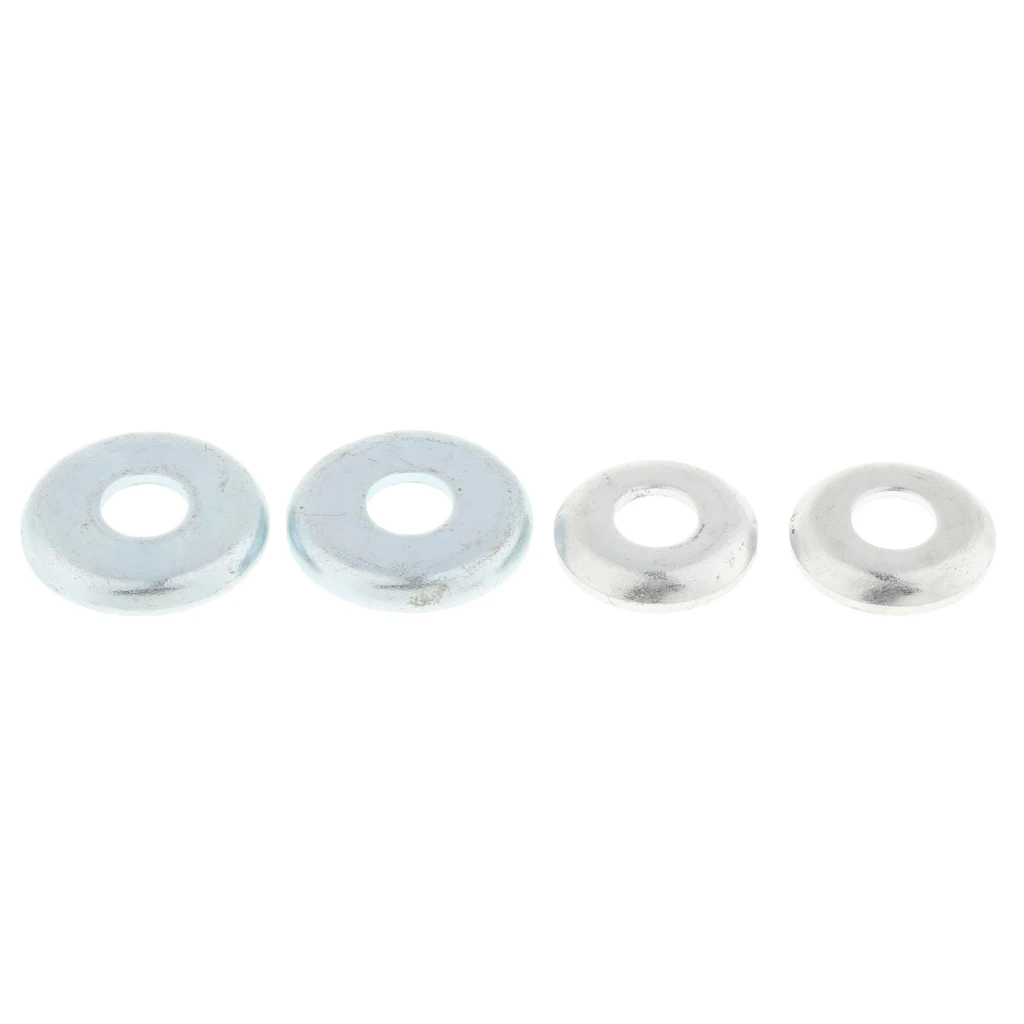 MagiDeal 2 Pair Aluminum Skateboard Truck Cup Replacement Kit Upper/Lower Bushing Washers Skateboard Pivot Cups 