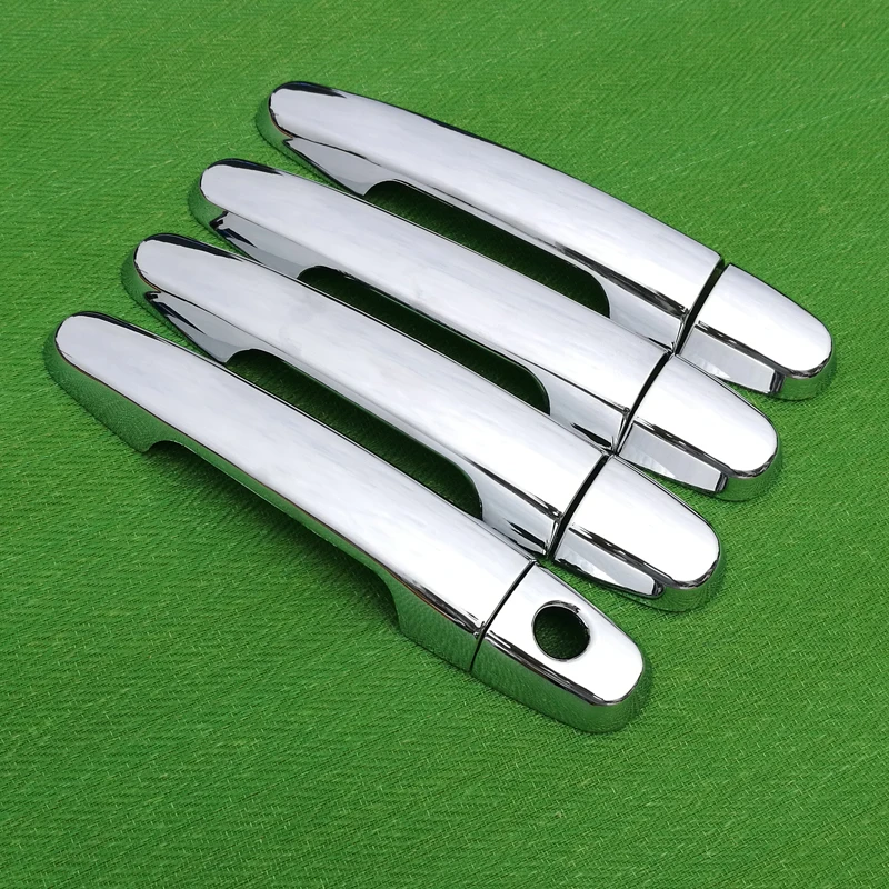 Cena Dla Daihatsu dobrodziejstwem dla 2004 2015 Chrome osłona klamki wykończenia zestaw dla Toyota Passo Sirion Perodua MyVi akcesoria naklejki samochód stylizacji