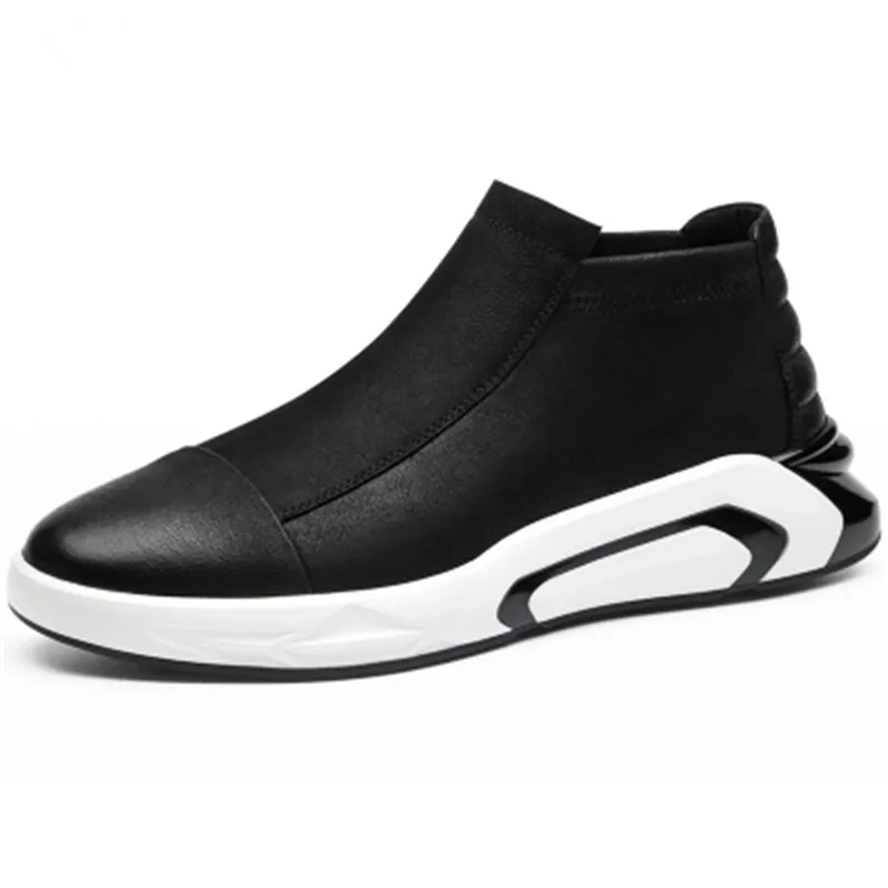 

2018 spring thick European and American sets of feet leather comfort men's shoes wild personality shoes