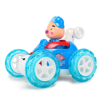 

2019 Newest Arrived Remote Control Car Pig Model Overturn Ability Stunt Car Model Overturn Ability Stunt Car Children