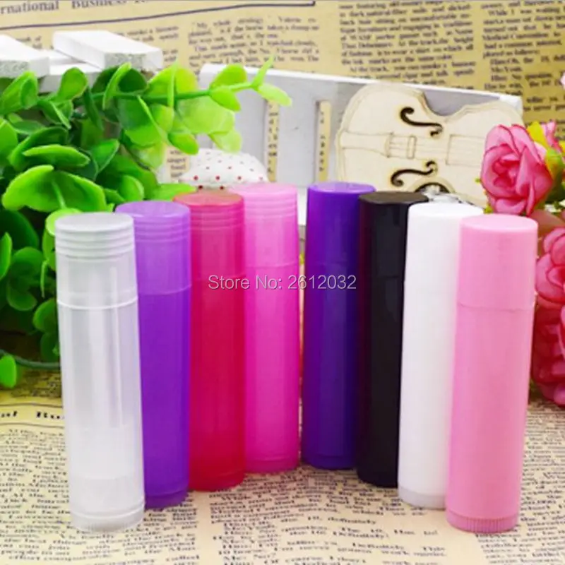 5g Lip Balm DIY Lip Gloss Empty Bottles, Mini Refillable Lip Balm Tube
