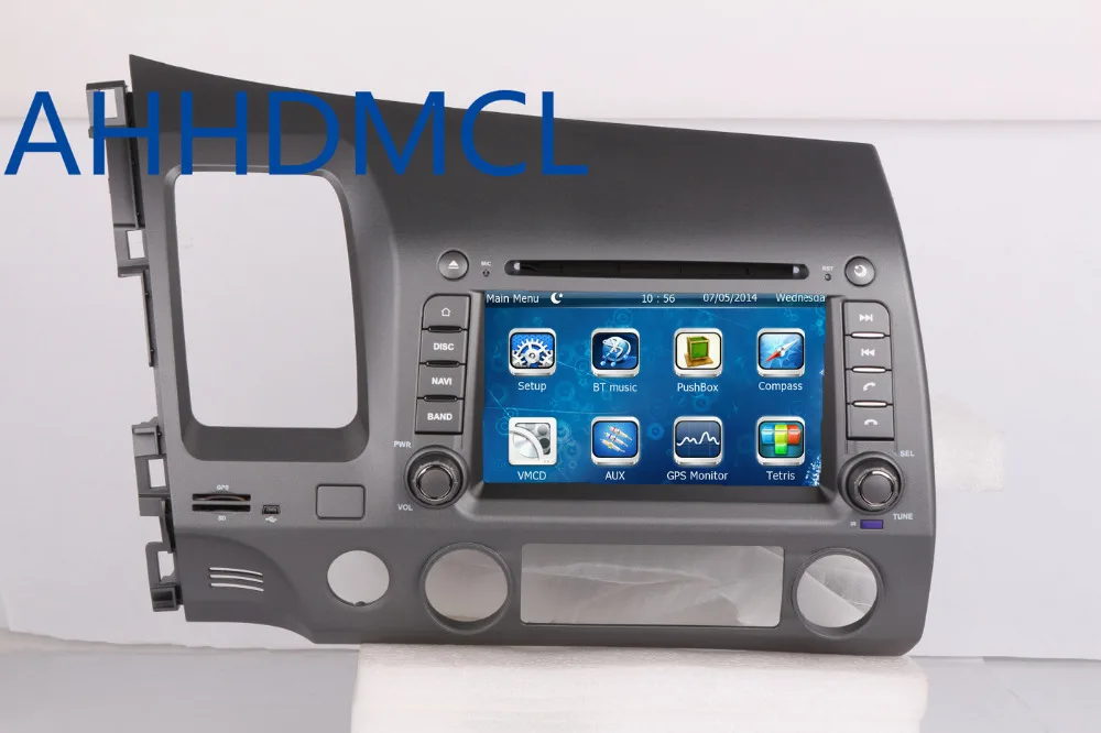 Best AHHDMCL Car Multimedia Player Stereo Audio Radio DVD Navigation For Civic 2006 2007 2008 2009 2010 2011 Left Hand Drive 1
