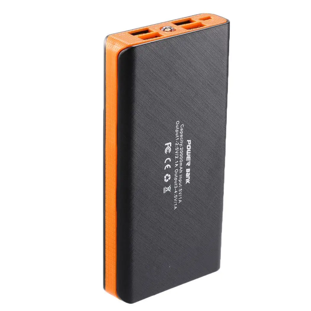 Внешний аккумулятор, usb зарядный чехол, внешний аккумулятор 5 В/2 А, 6 18650(не входит в комплект), корпус зарядного устройства 5 В/2 А, комплекты «сделай сам» - Цвет: orange