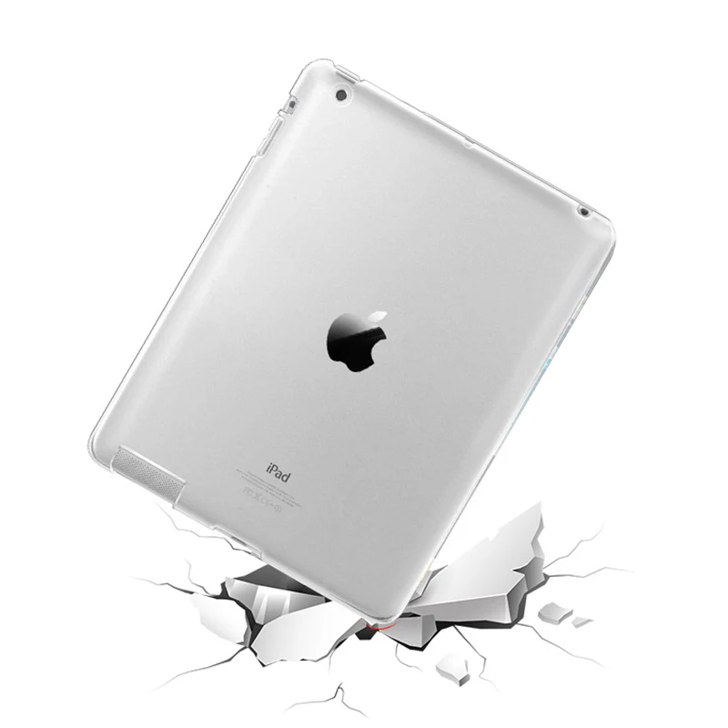 Silicone Case For Apple iPad 2 3 4 Clear Transparent Case Soft TPU Back Cover Tablet Cases For iPad 4 3 2 Covers 9.7inch Silicone Case For Apple iPad 2 3 4 Clear Transparent Case Soft TPU Back Cover Tablet Cases For iPad 4 3 2 Covers 9.7inch