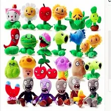 1 Uds 27 estilo plantas graciosas vs Zombies juguetes de peluche de 13-20cm plantas vs Zombies juguetes de peluche suaves muñeca de juguete para niños regalos