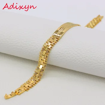 

Adixyn African/India Bracelet Fashion Jewelry Gold Color Watch Bracelets Bangles Men Jewelry Ethiopian/Dubai Items