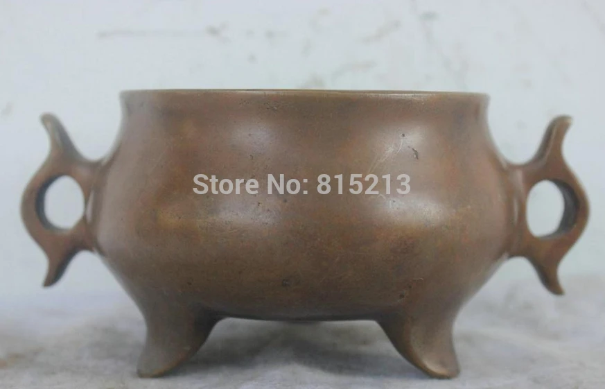 

bi0011577 Chinese Folk Culture Old Bronze Brass Copper Statue incense burner Sculpture