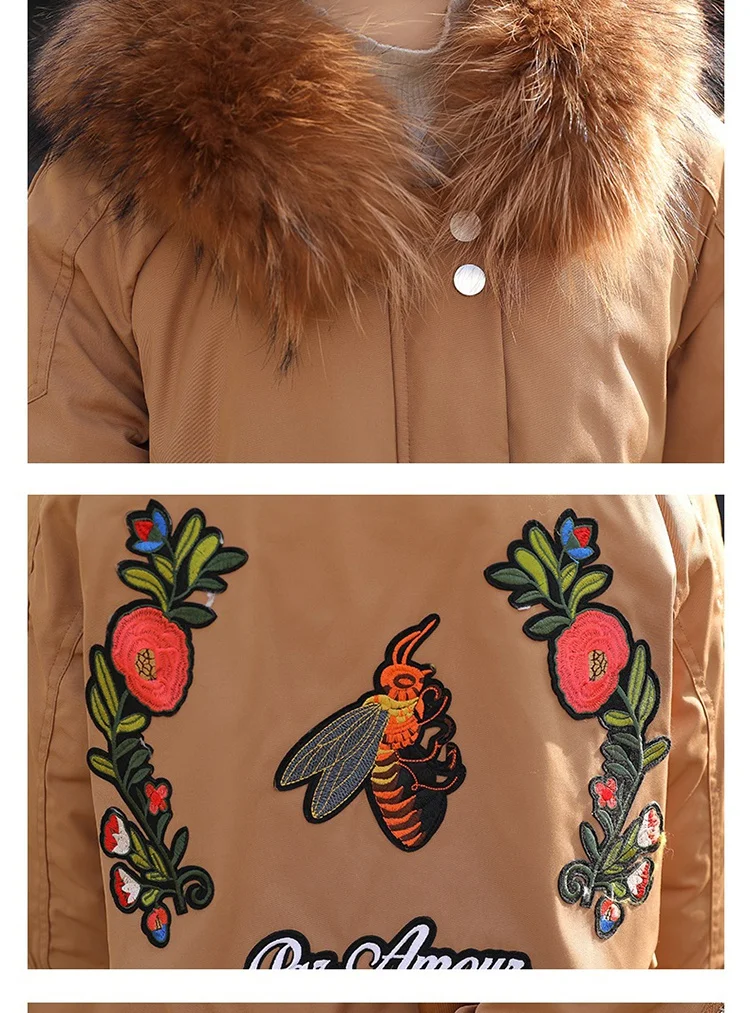 Parka Women Jackets Winter Long Hooded Women Winter Coat Korean Style Adjustable Waist 2018 New Parkas Female LZ980 (21)