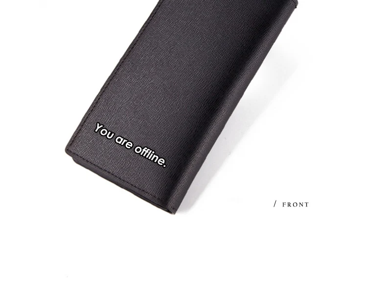 Opera The IT Crowd Wallet Programmer You Are Offline Black Long Wallet PU Purse Men Women Carteira GitHub Commits (9)
