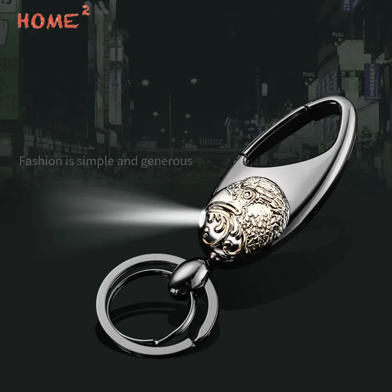 

Car High-end Eagle Led Light Keychain Auto Men Keyring for Hyundai Honda Harley Dodge Daihatsu Jeep SAAB BENZ Alfa Romeo Citroen