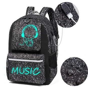 

2020 Snowflake Design Backpack Teenager Quality Oxford Backpack College Student USB Charging Bagspack Laptop Bags Men