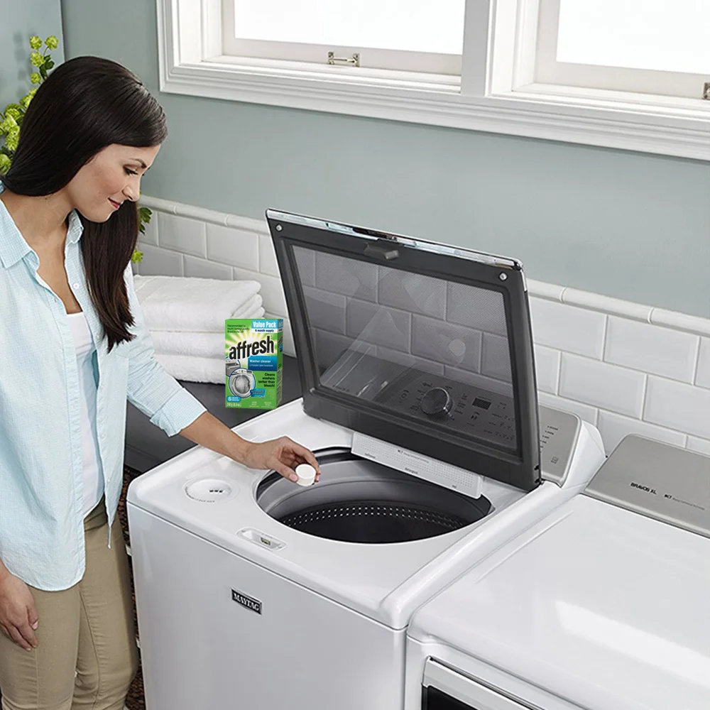 Новая версия 6 фото стиральная машина Чистящие Таблетки Effervescent таблетки Affresh Шайба очиститель значение пакет 6 месяцев поставка