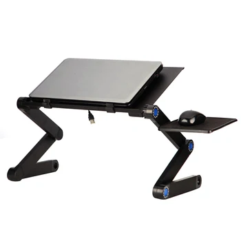 

1pc Adjustable 360 Foldable Laptop Desk Computer Table Notebook Table for Bed Breakfast Tray with Mouse Pad