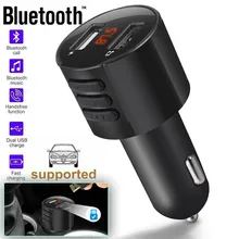 Автомобильный комплект громкой связи беспроводной Bluetooth fm-передатчик ЖК MP3-плеер USB зарядное устройство 3.1A Hands Free