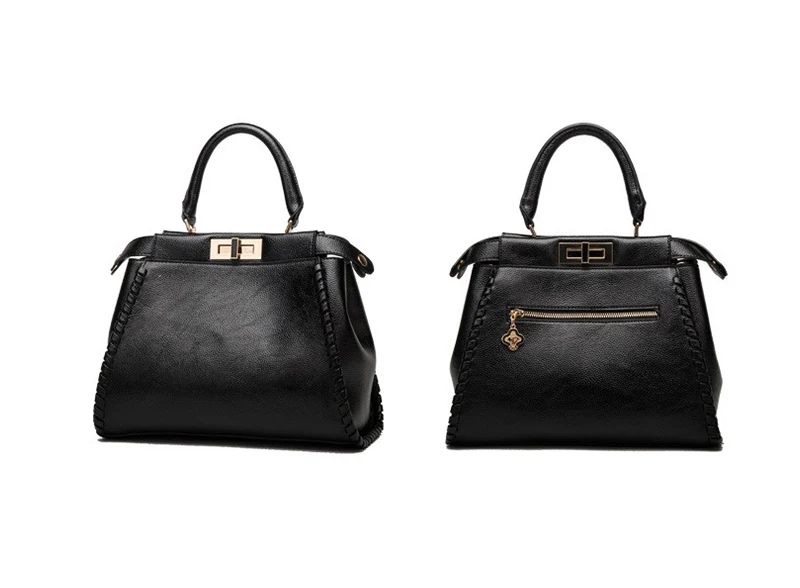 Повседневные высококачественные кожаные женские сумки Простые большие черные на молнии винтажные сумки на плечо 4 цвета сумки Bolsos Mujer черный/красный