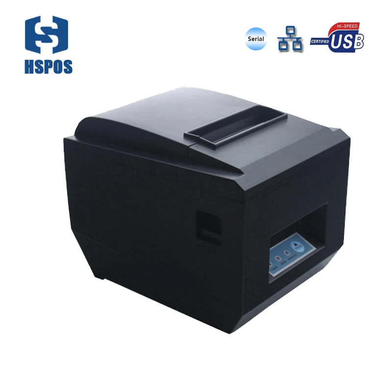 

high quality 80mm usb lan and serial port receipt printer malaysia with auto cutter support raster bitmap printing for store
