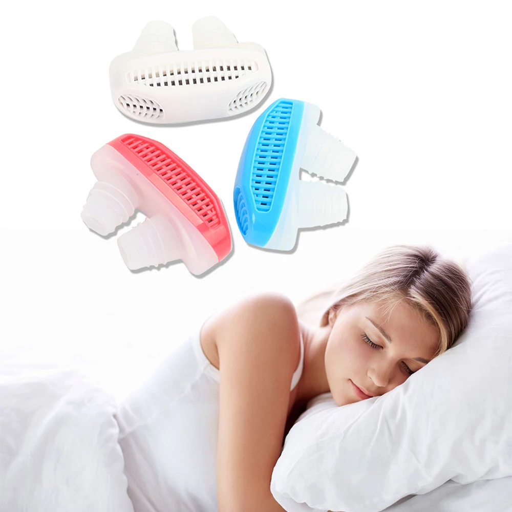 

Mini Anti Snoring Device Relieve Breath CPAP Silicone Nose Clip Ventilation Stopping Breathing Sleep Aid Nasal Anti Snore Device
