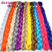 Plecare волосы продукты синтетический канекалон плетение волос для наращивания 82 дюймов 165 г/упак. огромные косы крючком волос цвет волокна