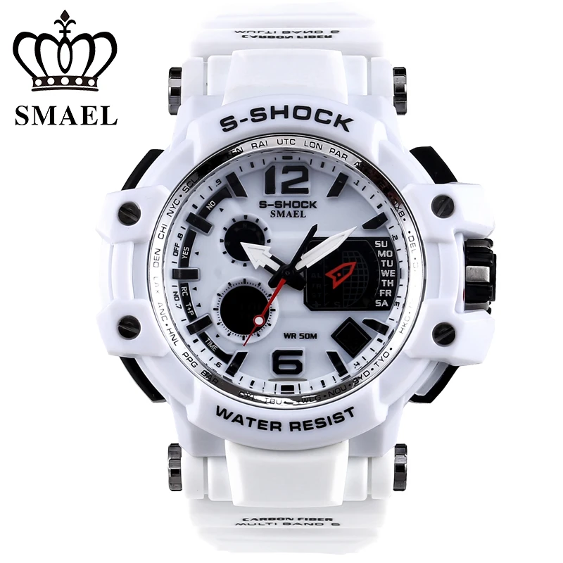 Sport Watch Men G Style Clock Male LED Digital Quartz White WristWatches Men s Top Brand