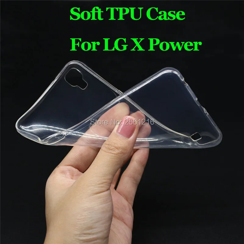 

For LG X Power Ultra Thin Soft TPU Silicon Gel Transparent Case Back Cover For LG X Power XPower K210 K220 K220DS 5.3"