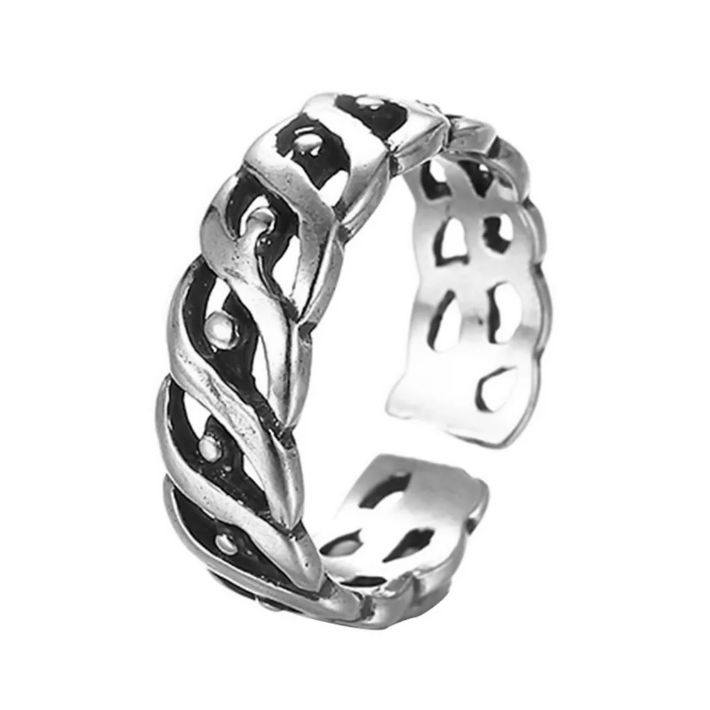 Todorova античные пляжные панковские кольца, винтажные геометрические кольца для мужчин и женщин, резные Регулируемые кольца на палец - Цвет основного камня: 06