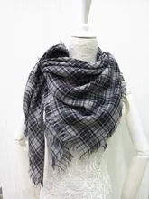 2015 new wool square scarf 100% wool scarf women fashion wool square scarf,tartan scarf gray size:110×110