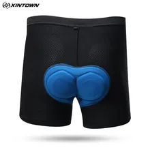 XINTOWN черные велосипедные шорты Велосипедное нижнее белье для мужчин и женщин голубой гель 3D велосипедные шорты с вкладышами Pro Одежда MTB дышащая