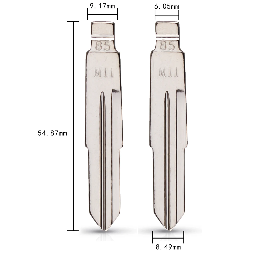 Dandkey Type NO.85 Metal Blank Uncut Flip Folding KD Replacement Remote Car Key Blade For Chery Original Blade M11 85# Key Blade