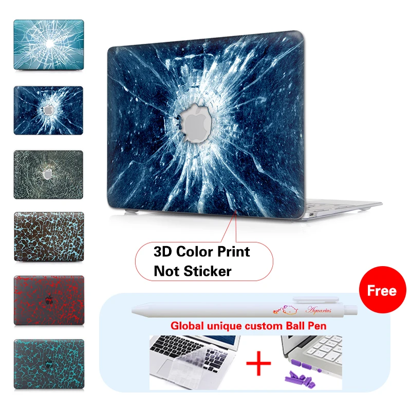 

Shattered Windscreen Matte Case For Apple Macbook Pro 13 Case Air 11 Pro 15 Retina Case Laptop Bag For Macbook Air Pro Cover