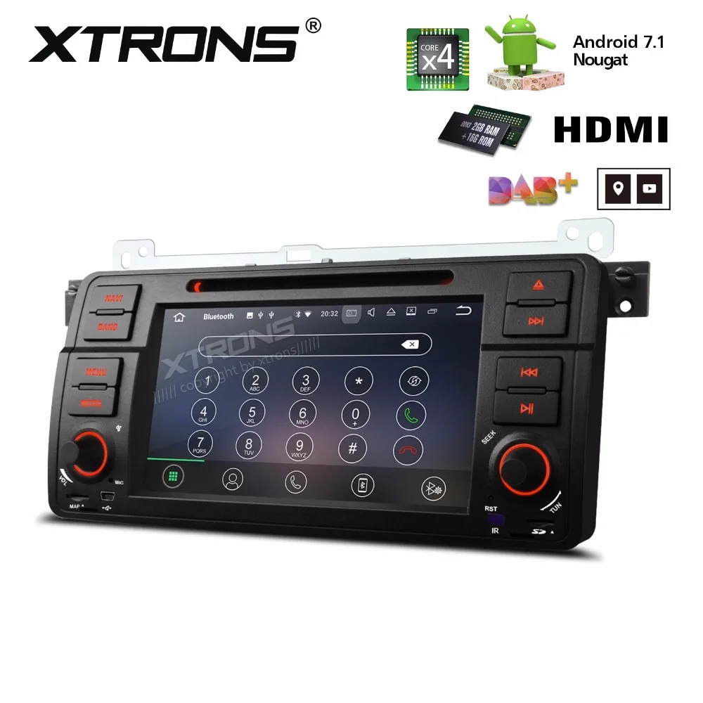 Discount 7" Android 7.1 Car DVD for BMW E46 4-Door Sedan 1998-2005 & BMW E46 2-Door Coupe 1999-2006 & BMW E46 M3 2000-2006 with 2GB RAM 2