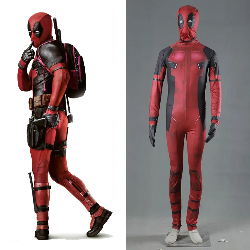Cosplay Deadpool 2 Costume Festival Comic Con Halloween Men Outfit Prop New Suit