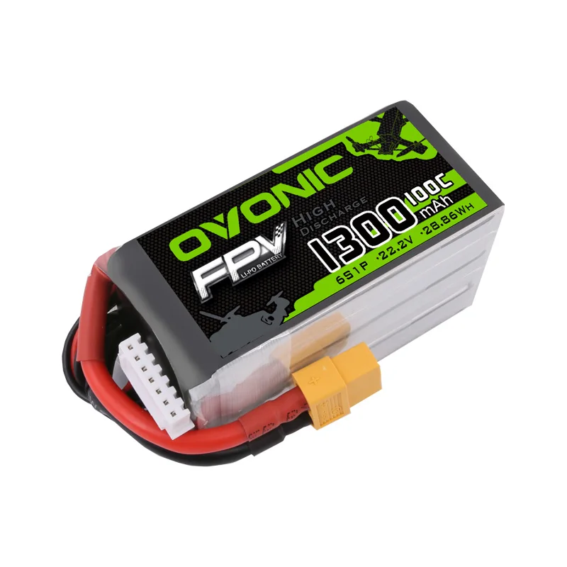 2 шт. Ovonic 22,2 в 1300 мАч 100C 6S1P LiPo аккумулятор с XT60Plug для крошечного квадрокоптера RC самолет маленький вертолет diy части