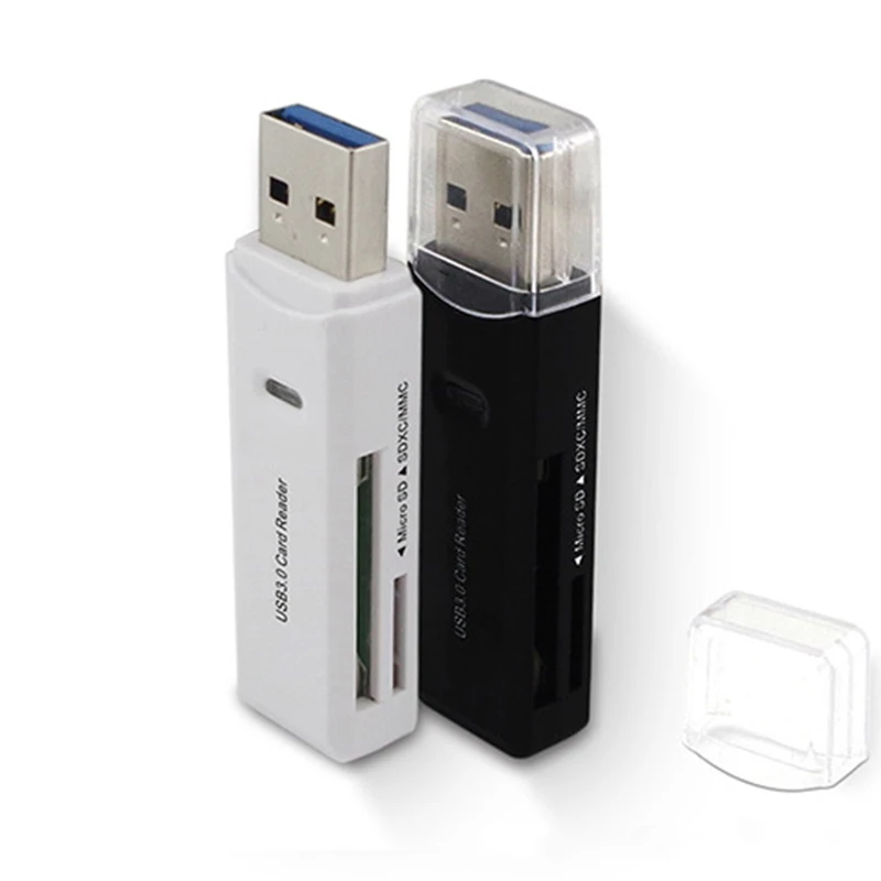 Larryjoe Высокоскоростной USB 3,0 карта памяти Комплект для чтения для SD/MicroSD/TF Транс-флэш-карта USB 3,0 адаптер конвертер инструмент