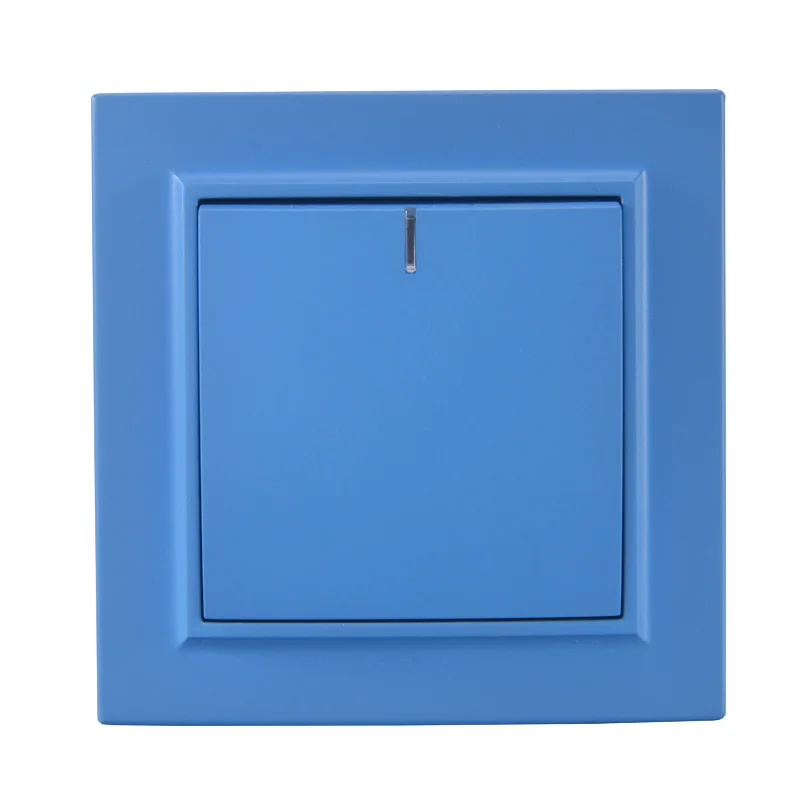 Light Switch Sky Blue One Gang Switch With Indicater European
