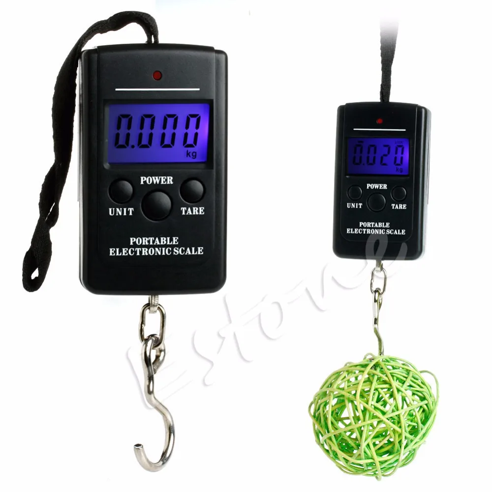 40kg x 20g Hanging Luggage Electronic Portable Digital Scale lb oz