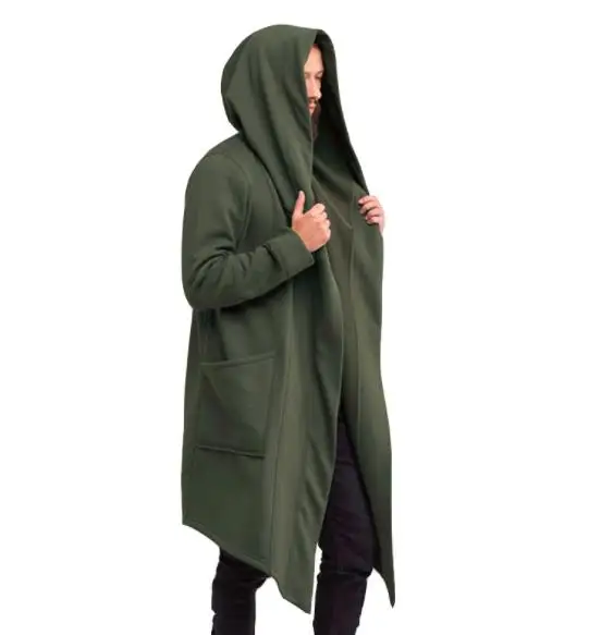 2019 New  Coat Men Leisure Long Sections Woolen Coats Men