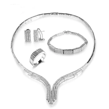 

Bridal Jewelry Sets Crystal Women Necklace / Earrings / Bracelet Fashion Luxury Jewelry Sets-JEL-0012