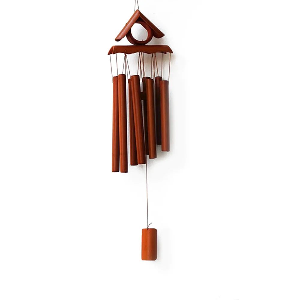 

Garden Wind Chimes Creative Outdoor Natural Bamboo Courtyard Balcony Yard 60*15*8cm Gift Decor Hanging Window Door