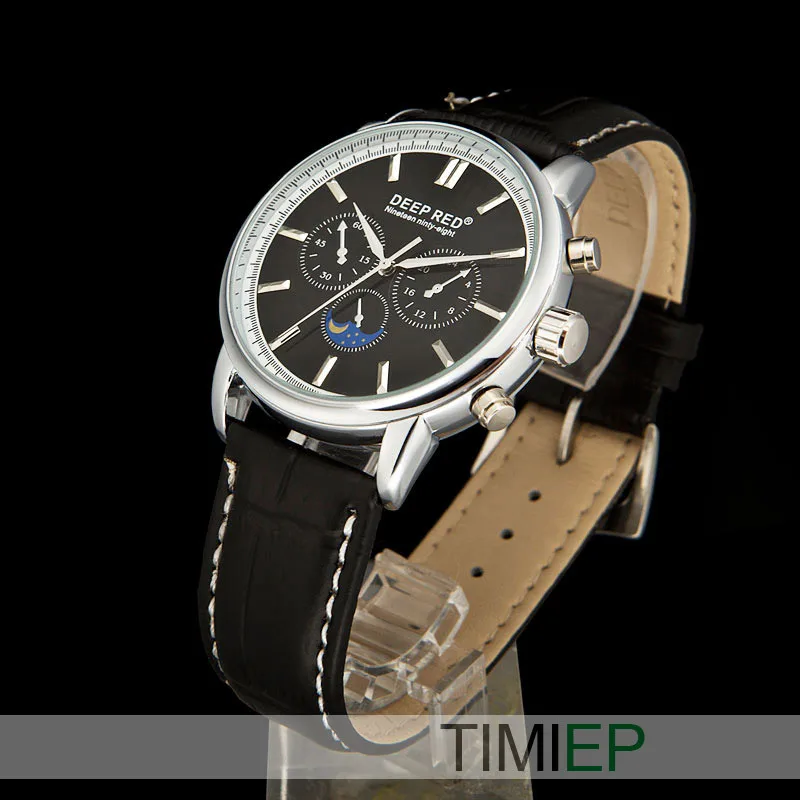 

DEEPRED Japanese quartz movement Mens Luxury Men Quartz Wrist Watch Fashion