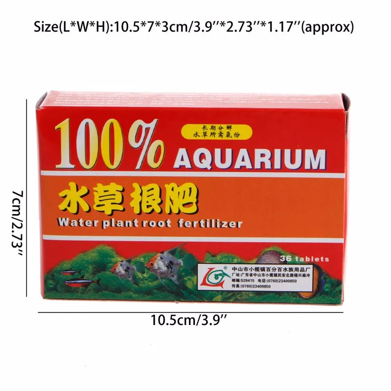 36 шт./кор. корень удобрение для воды завод аквариума водных баллон Перевозка груза падения