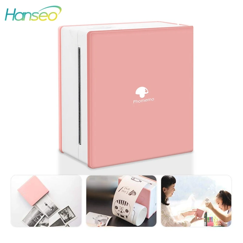 

Phomemo Printer Mini Bluetooth Wireless Paper Pocket Printer Portable Bluetooth Instant Mobile Printer for iPhone iPad