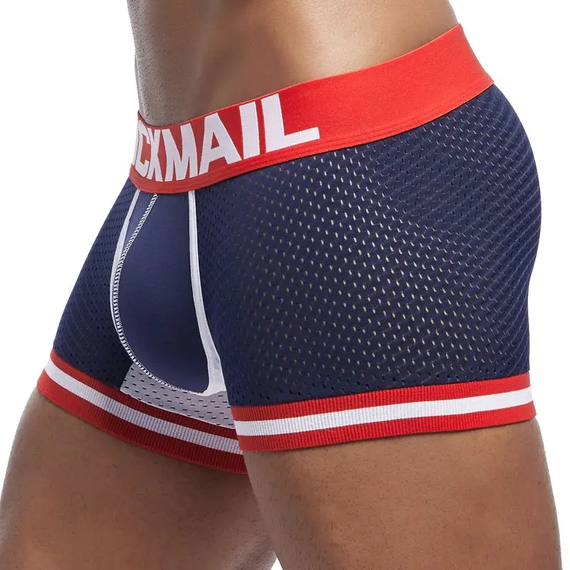 Трусы боксеры JOCKMAIL мужские сетчатые нижнее белье для мужчин шорты геев 1