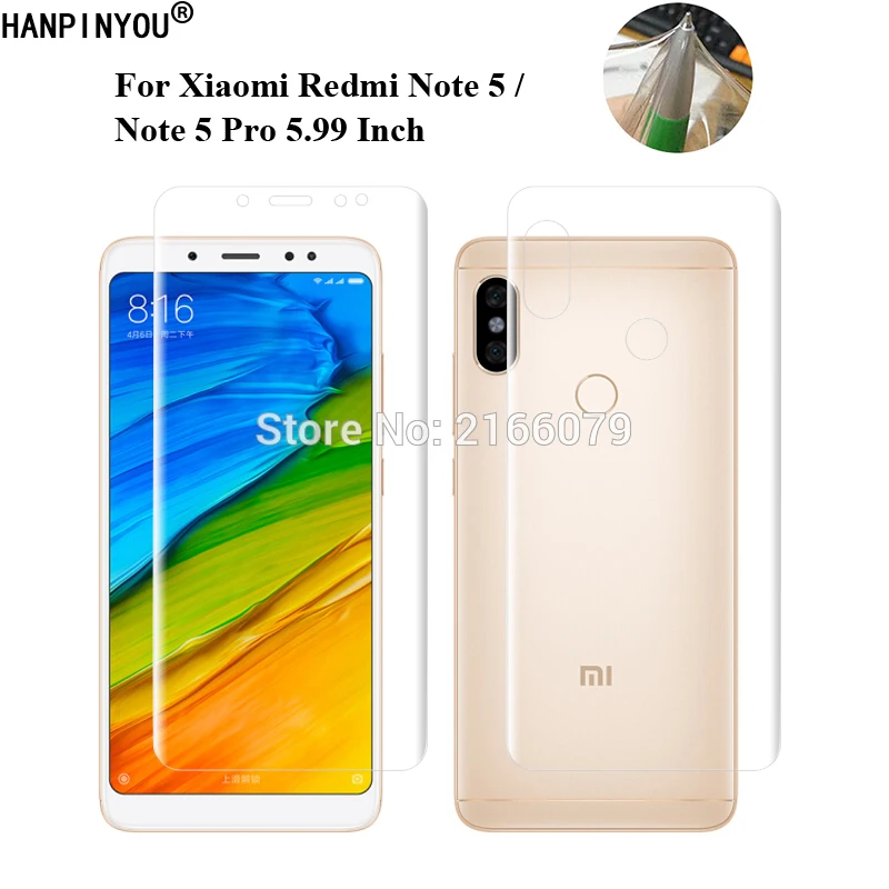 Для Xiaomi Redmi Note5/Note 5 Pro 99 &quotМягкий ТПУ Передняя Задняя крышка полная защита экрана