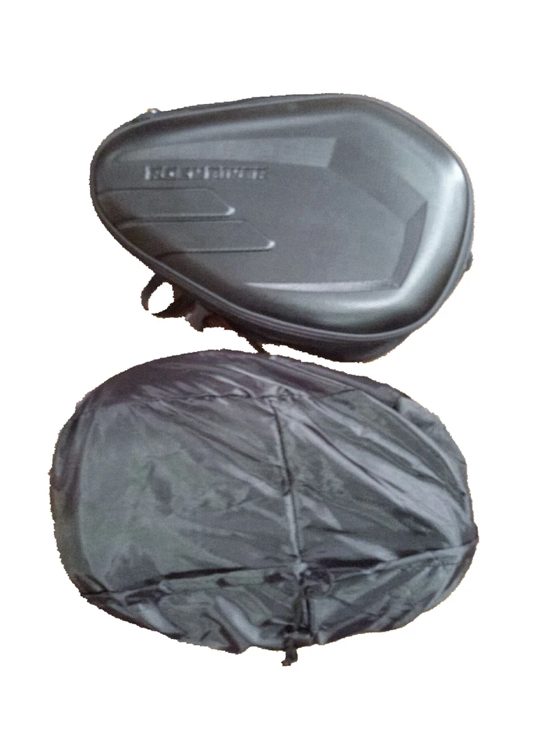 Carbon Fiber Motorcycle Saddle bag Saddlebags luggage Suitcase Motorbike Rear Seat Bag Saddle Bag with Waterproof Cover 18-29L