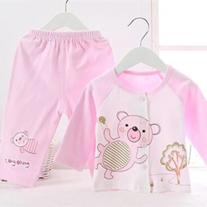 baby underwear set pink sky blue green cotton boy girl soft casual