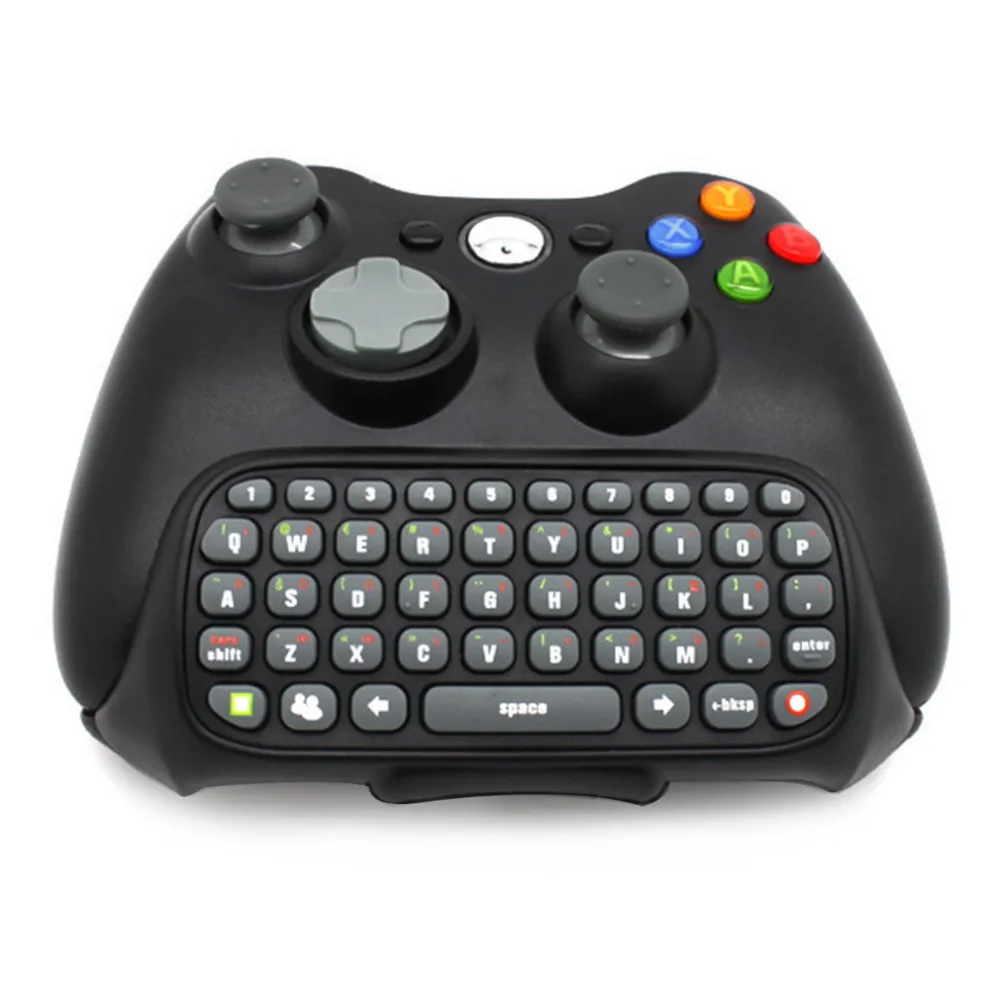 Беспроводной контроллер текстовой клавиатуры QWERTY Chatpad клавиатура для Xbox 360 игровой контроллер черный с розничной упаковкой